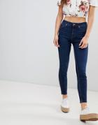 New Look High Rise Lift And Shape Skinny Jean - Blue