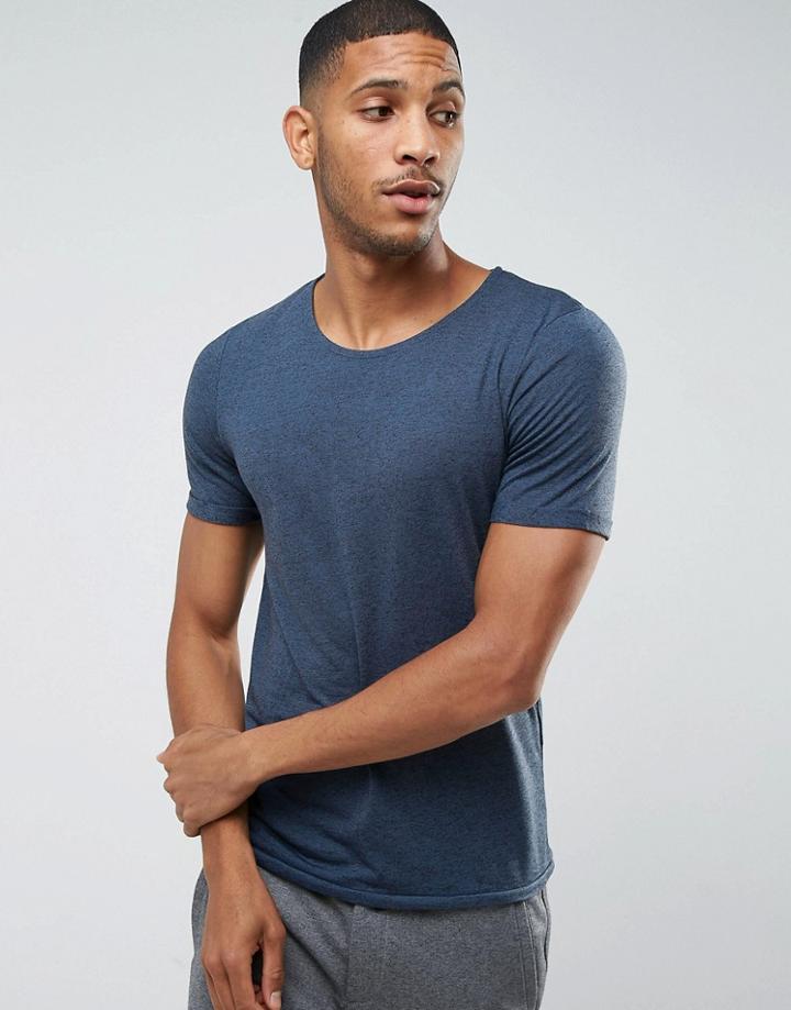 Jack & Jones Premium Melange Tee - Navy