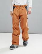 Dc Shoes Snow Nomad Pants In 30k Sympatex Fabric - Brown