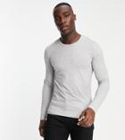French Connection Tall Long Sleeve Top In Gray
