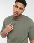 Jack & Jones Core Boxy T-shirt In Green