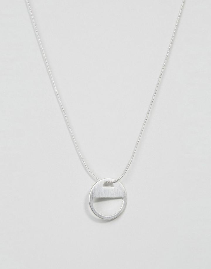 Pilgrim Silver Plated Eclipse Necklace - Silver
