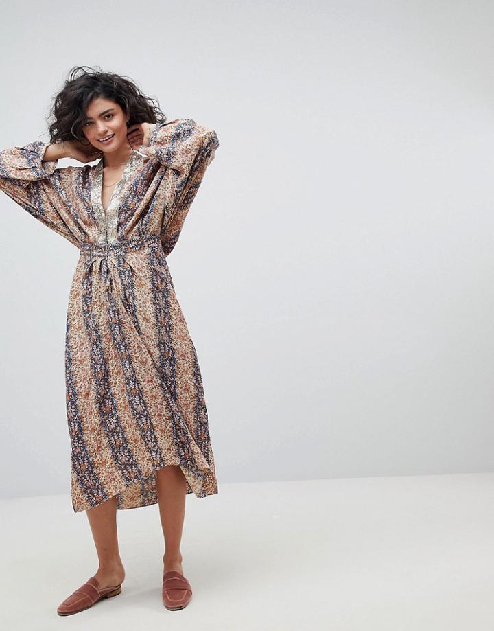 Intropia Printed Midi Dress - Multi