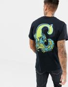 Cheats & Thieves Baroque Back Print T-shirt - Black