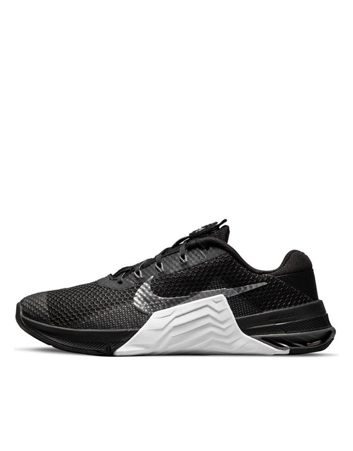 Nike Training Metcon 7 Sneakers In Black/dark Gray Metallic-multi