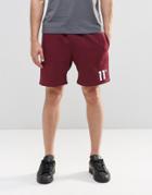 11 Degrees Sweat Shorts - Red