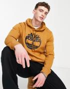 Timberland Core Tree Logo Hoodie In Brown-neutral