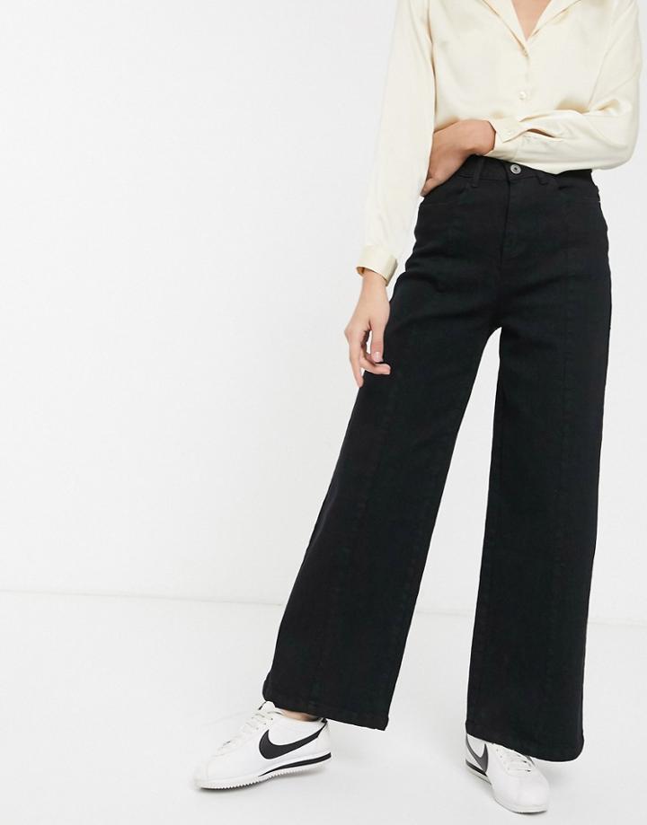 Fae Black Wide Leg Jeans