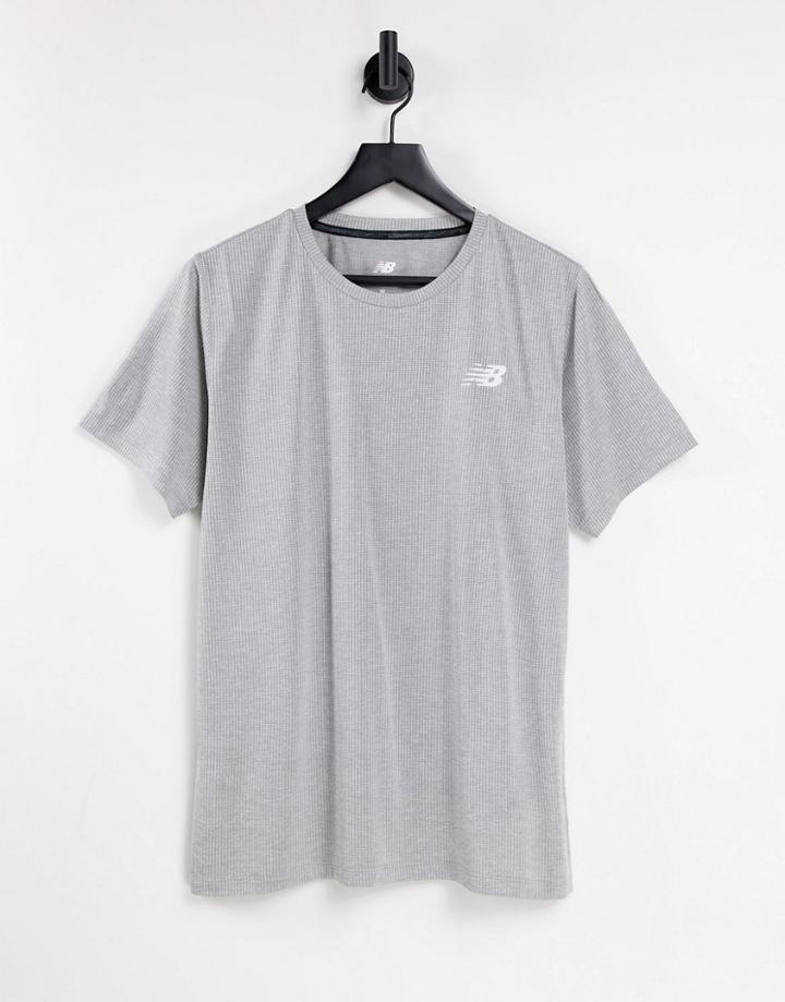 New Balance Tenacity T-shirt In Gray-grey