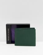 Smith And Canova Leather Wallet In Green - Green