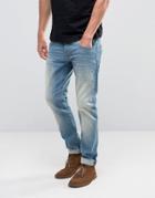 Scotch And Soda Washed Slim Fit Jeans - Blue