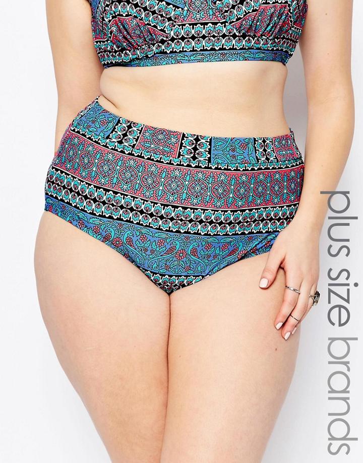 Raisins Plus Island High Waist Bikini Bottom - Multi