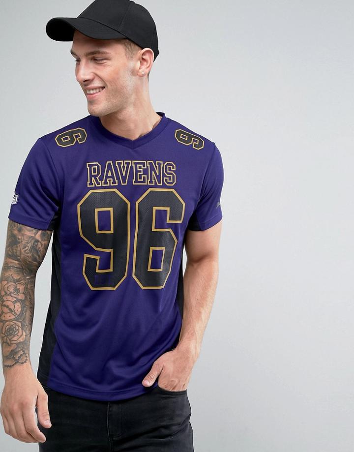 Majestic Nfl Baltimore Ravens Mesh T-shirt - Navy