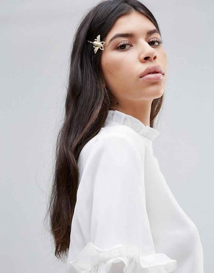 Johnny Loves Rosie Bee Hair Slide - Gold