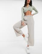 Noisy May Culottes In Stone-neutral