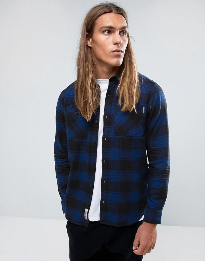 Carhartt Wip Norton Checked Shirt In Regular Fit - Blue