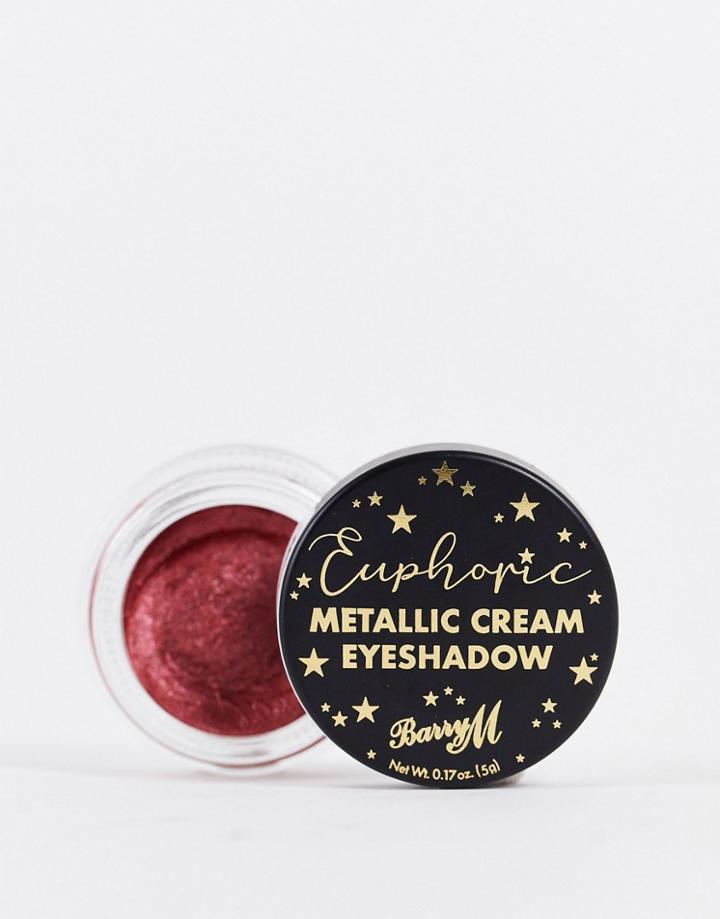 Barry M Euphoric Metallic Cream Eyeshadow - Charged-red