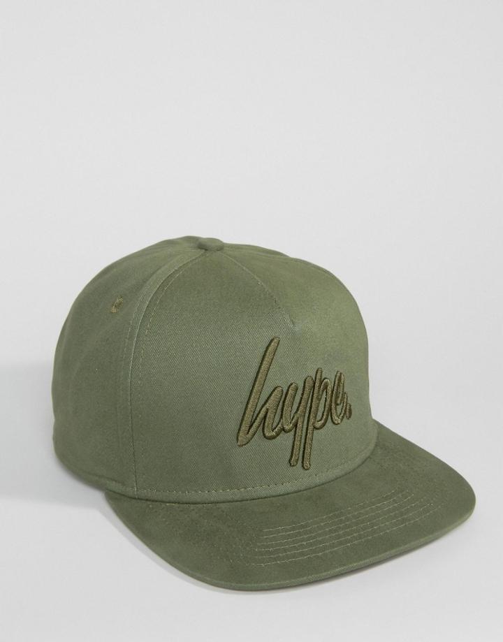 Hype Snapback Cap In Green - Green