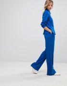 Gestuz Wide Leg Electric Pants Co-ord - Blue