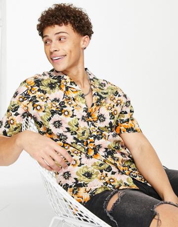 Levi's Camper Revere Collar Shirt In Floral Print-multi