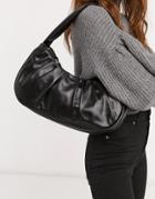 Asos Design Slouchy Shoulder Bag In Black