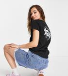 Vans Better Together Airbrush Basic Crew T-shirt In Black Exclusive At Asos