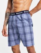 Bench Lounge Shorts In Navy Plaid