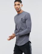 Gym King Long Sleeve T-shirt - Gray