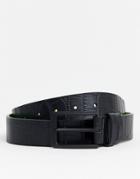 Smith & Canova Leather Belt In Black