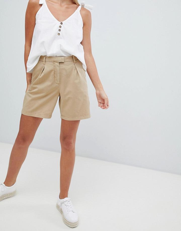 Vila Chino Shorts - Tan