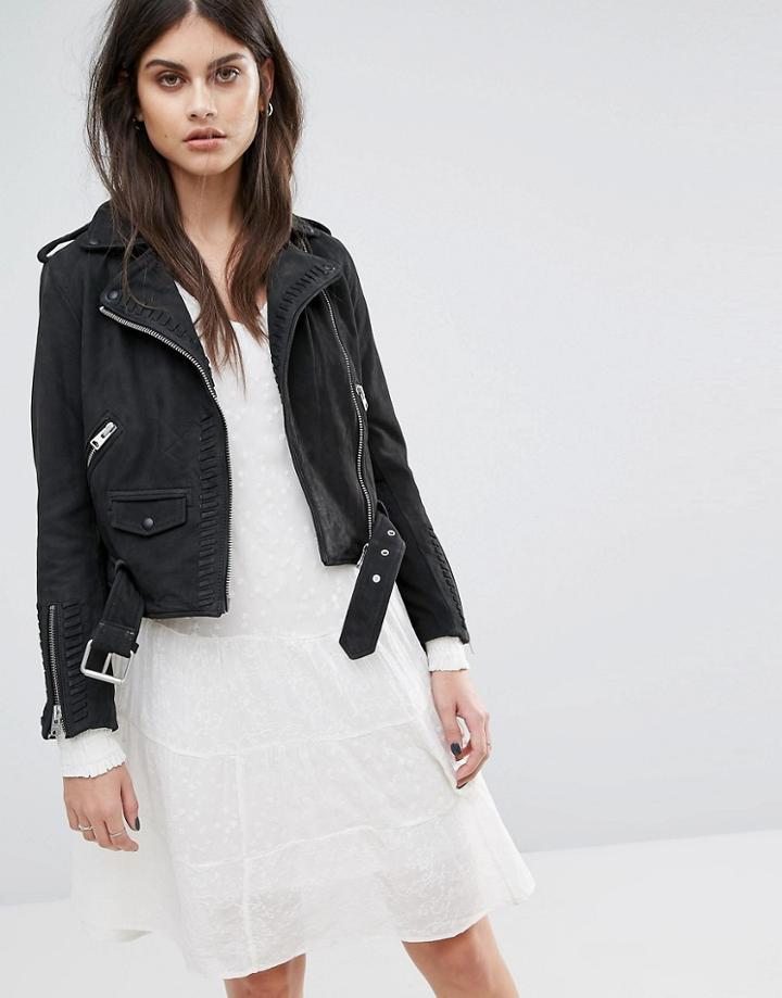 All Saints Willow Biker Jacket - Black