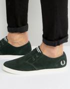 Fred Perry Byron Low Suede Sneakers - Green