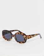 Jeepers Peepers Oval Sunglasses In Tort - Brown