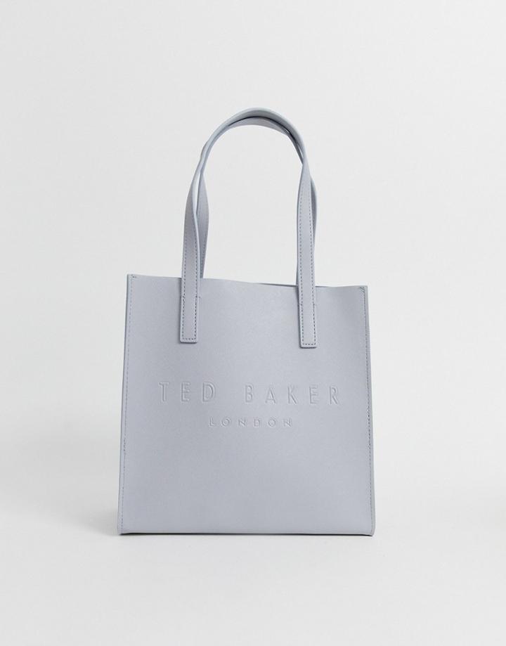 Ted Baker Seacon Crosshatch Small Icon Bag - Gray