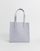 Ted Baker Seacon Crosshatch Small Icon Bag - Gray