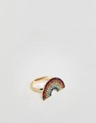 Skinny Dip Rainbow Cocktail Ring - Multi