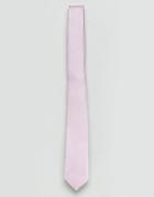 Asos Slim Tie In Lilac Texture - Purple