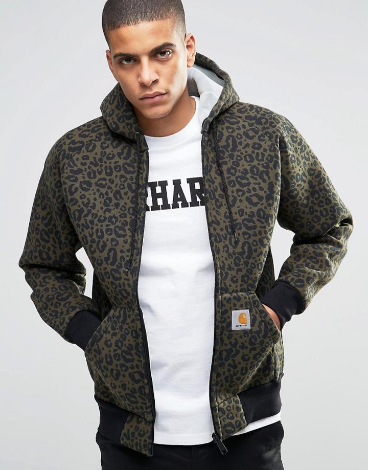 Carhartt Wip Printed Car-lux Hooded Jacket - Green