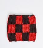 Collusion Unisex Crochet Checkerboard Neck Warmer-multi