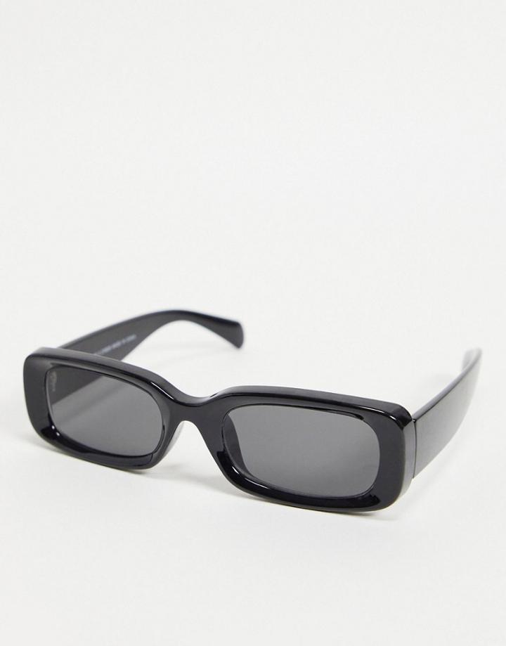 Weekday Cruise Rectangular Sunglasses In Black