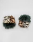 Urbancode Faux Fur Cuffs - Multi