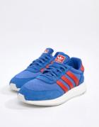 Adidas Originals I-5923 Leather Trainers In Blue D96605 - Blue