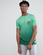 Hype Gradient T-shirt With Crest Logo - Green