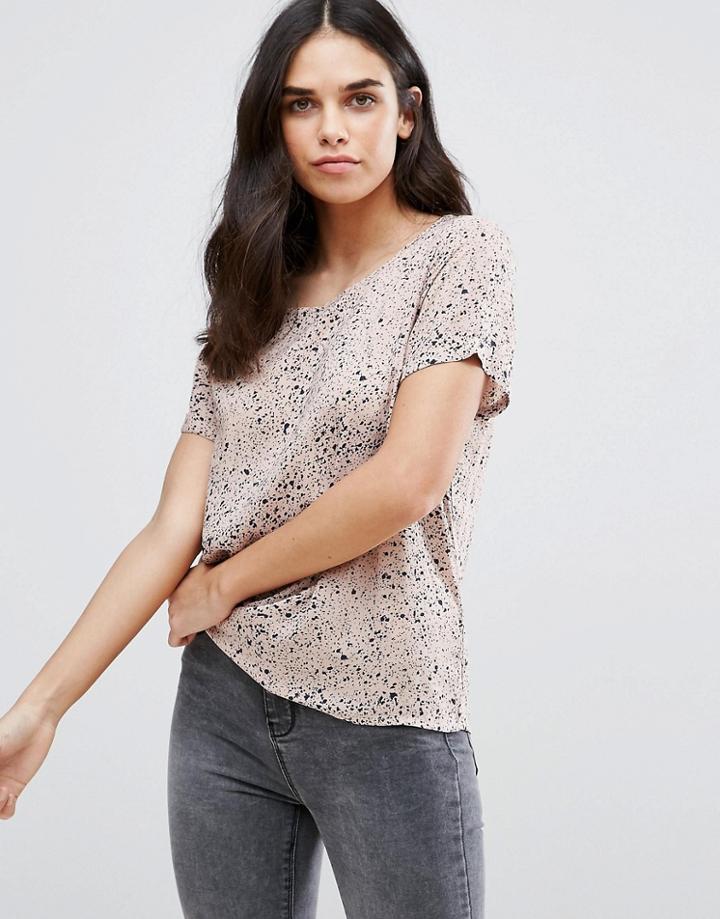Vila Speckled Top - Pink