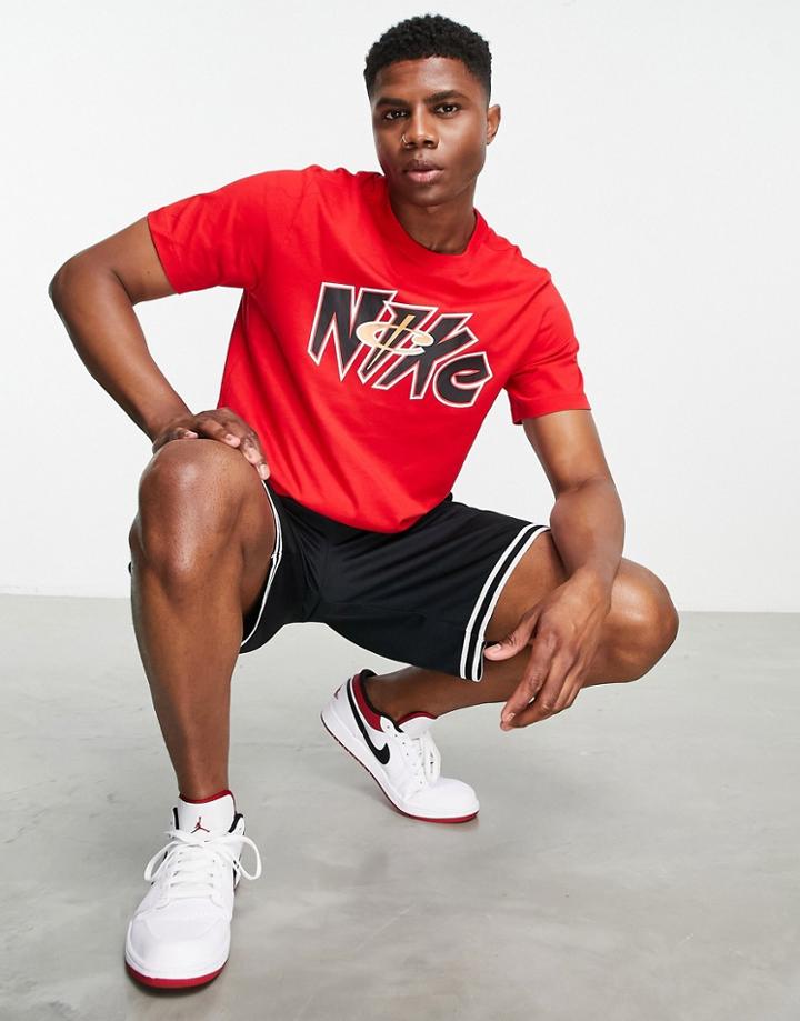 Nike Basketball Lil Penny Hbr Logo T-shirt In Red