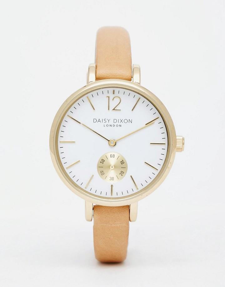 Daisy Dixon Chrono Leather Watch - Gray