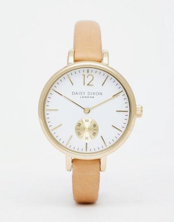 Daisy Dixon Chrono Leather Watch - Gray
