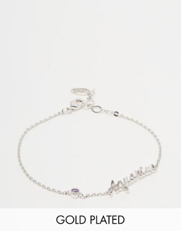 Astrid & Miyu Aquarius Zodiac Bracelet - Silver