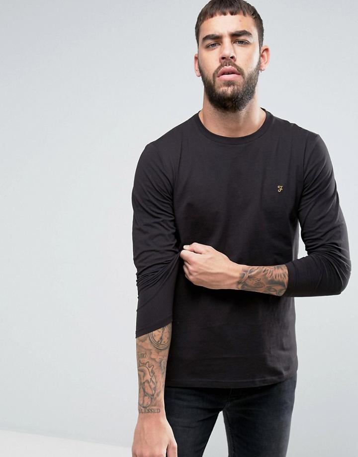 Farah Denny Long Sleeve T-shirt - Black