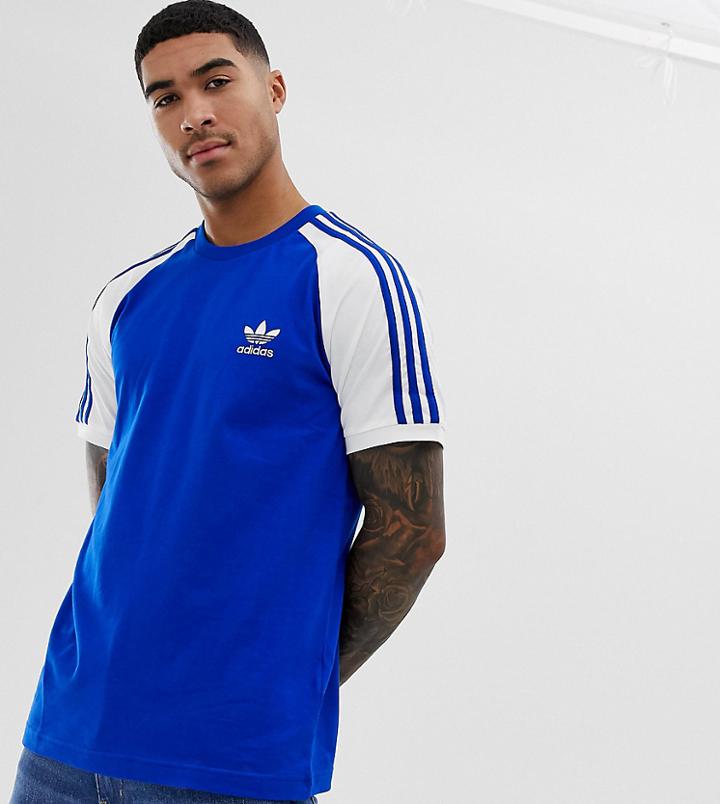 Adidas Originals Three Stripes T-shirt - Blue
